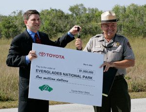 Toyota Announces Million Dollar Donation to Everglades National Park